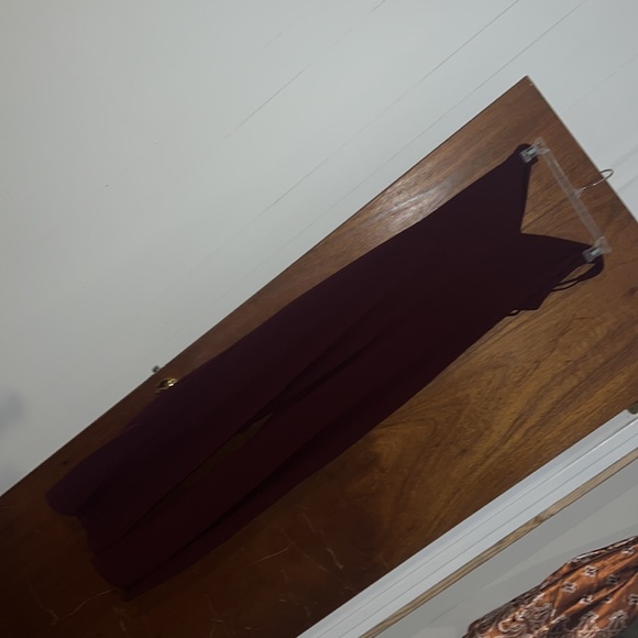 Burgundy Jumpsuit brand new just not the look I’m going for. It’s a size L. - Picture 5 of 5